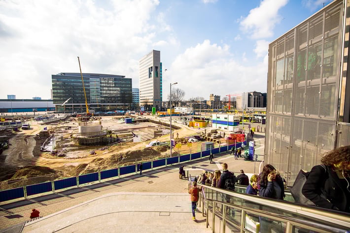 Jaarbeursplein chantier heras mobile