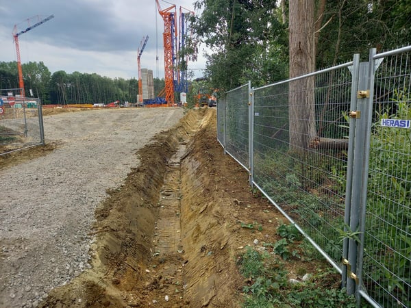 Des clôtures de chantier de qualité pour le nouveau projet de construction de la MRS Huize Sint-Augustinus